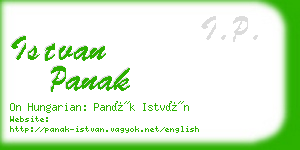 istvan panak business card